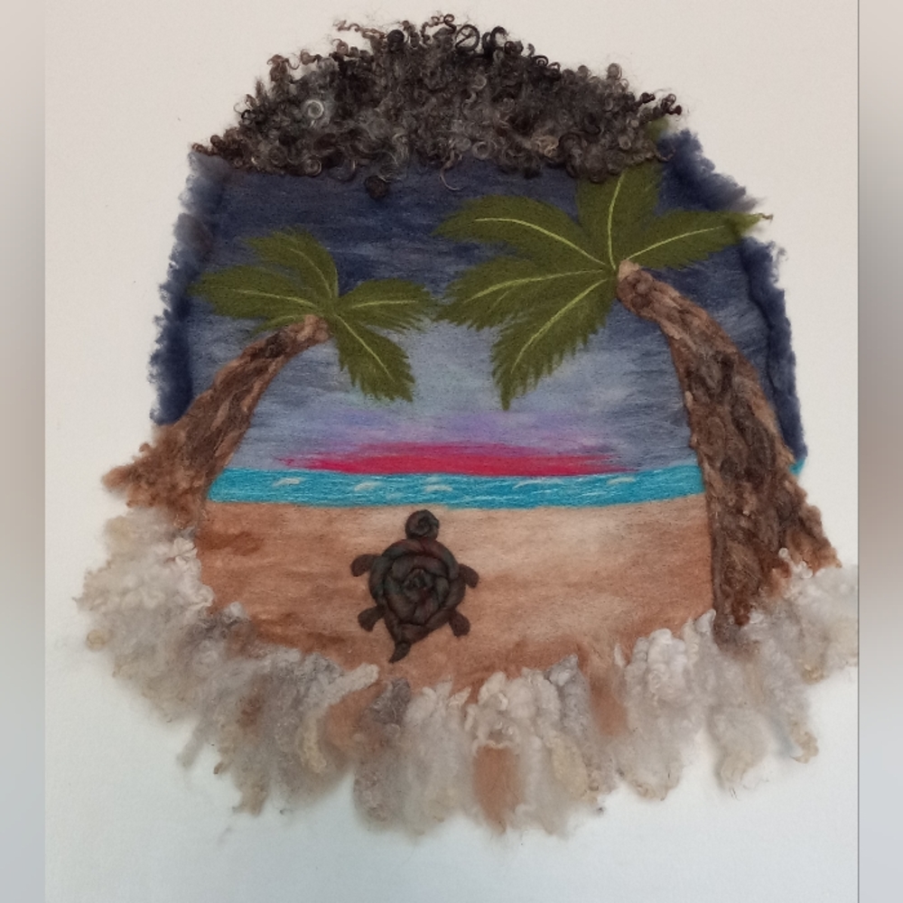Unique Hand Felted Wool Art